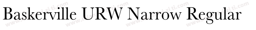 Baskerville URW Narrow Regular字体转换